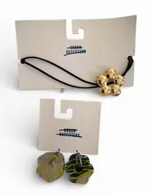 Urban Outfitters Flower Choker Necklace and Flower Earrings NWT