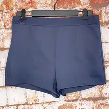 Forever 21 Navy Blue Zip Back High Waist Dress Mini Shorts Large