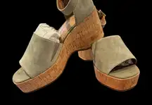 Laud-V by Lisa Vicky Tan Wedge Sandals size 7.5