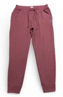 TOMMY JOHN Waffle knit joggers size Medium pink mauve