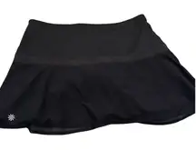 Athleta Black Tennis Skirt Skort with Built-in Shorts Women's Size L