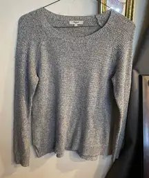 Madewell leaf stitch crewneck sweater