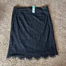 NWT Stitchfix Brixon Ivy navy and black lacy skirt