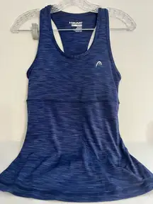 HEAD Built In Bra Ladies Blue Tank Top
