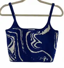 Lucy Paris Women's multi Crop-top marble size xs