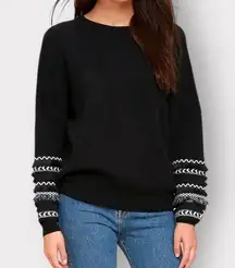 Lulu’s How We Live Embroidered Sweatshirt Medium