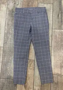 Old Navy Plaid Pixie Ankle Cut Slacks/pants