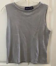 FINAL MARKDOWN Hillard and Hanson decorative knit tank medium