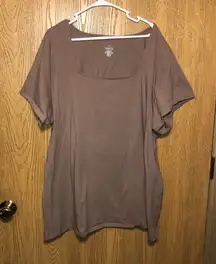 Torrid Plus Size Tan Woman’s Basic Plain Casual Shirt Size 6X