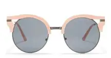 joe's jeans Light Pink Gunmetal Cateye Sunglasses NWT