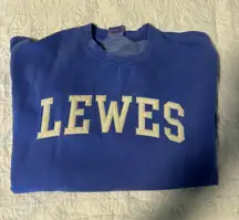 Blue Lewes Delaware Crewneck