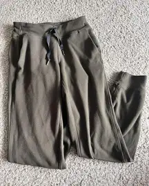 Lululemon  Stretch High Rise Jogger Pant Olive Green Size 4 EUC Athleisure Lounge