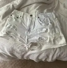 Vintage White High Rise Jean Shorts