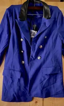 NEW Lane Bryant Women’s Plus Size 18 Royal Blue Double Breasted Blazer