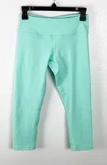 BUFFBUNNY Mint Green Cropped Leggings, Size Small