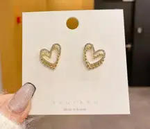 Gold Plated Heart Earrings