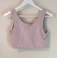 Aerie Set Of 2 Bralettes Lightweight Sports Bras Large Black And Dusty Rose Pink