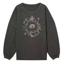 Size 1: Torrid Celestial Eye Oversized Tunic Sweatshirt