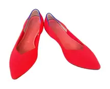 Rothy's Limited Edition The Point Flats in flame retired 10.5