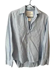 Frank & Eileen Eileen Button-Up Shirt Light Blue Cotton‎ XS