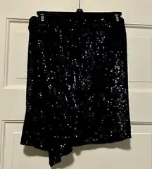 EXPRESS  dark blue, navy‎ sequin skirt