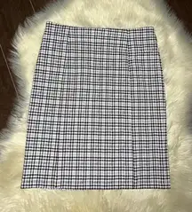 Michael Kors Black and White Pencil Skirt Knee-Length Sz medium