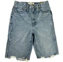 Madewell HIGH-RISE DENIM LONG SHORTS Size 23