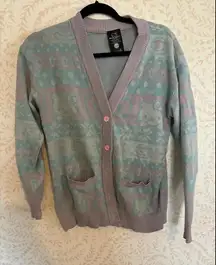 FALL CLEARANCE NWOT Hello Kitty Vintage Cardigan Sweater S