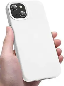 Liquid Silicone Slim Protective Shockproof Anti-Scratch iPhone 13 Case 6.1 White