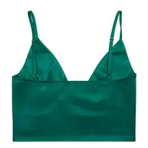 Emerald Green Satin Bralette