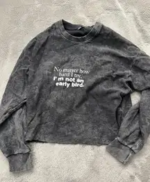 Cropped Sweatshirt Pullover