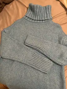 outfitters blue turtleneck sweater