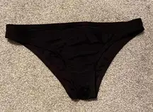 Nike swim Bikini Bottoms Solid Black medium