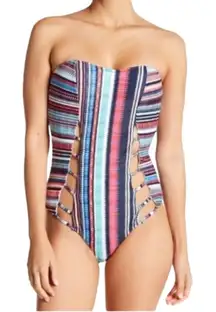 Jessica Simpson Cutout Swimsuit‎ Bathing Suit Removable Strap XL