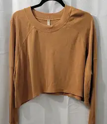 Fre People Movement Yellow Of The Ringer  Long Sleeve Top Size XS