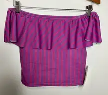 NWT‎ Kortni Jeane Ruffled Around mix n match swim top size small