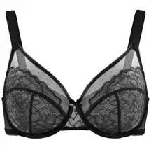 HSIA Enchante Unlined Lace Underwire Bra, 38D