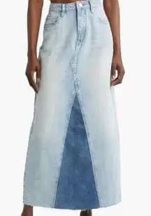 BLANK NYC Patchwork Denim Skirt