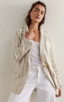 FREE PEOPLE Fern Blazer in Dusty Beige Size Large