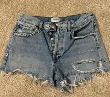 Cutoff Denim Shorts