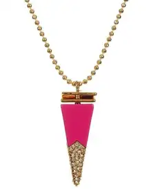 💕TRINA TURK💕 Pink Stacked Cone Pendant Necklace NWT Pink Gold