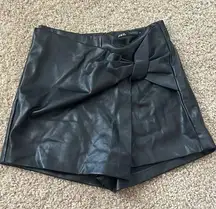 ZARA Faux Leather Skort