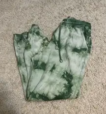 Green tie dye sweatpants size 2