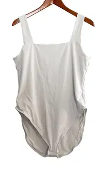 Old Navy Square Neck Bodysuit Sleeveless Casual‎ Top Wish Bone XL Everyday Comfy