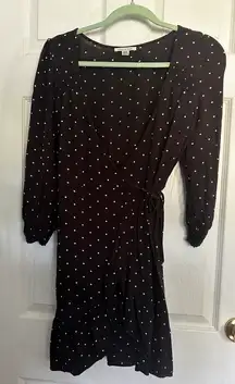 Outfitters Black Wrap Dress