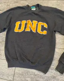 Champion‎ North Carolina UNC Tar Heels Sweatshirt XS Gray Extra Small Stitched