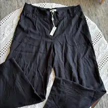 Max Studio Black Wide Leg Relaxed Pants