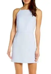 French Connection Whisper Squareneck Strappy Dress Salt Water (pale blue) Size 2