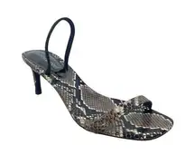 NEW Jeffrey Campbell Hera-Hi Heel Sandals Snake Print Size 7.5