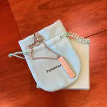 Tiffany & co 1837 silver bar pendant necklace
